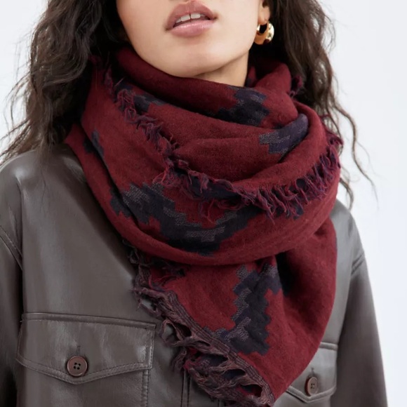 Wilfred Accessories - Wilfred Diamond mosaic Blanket scarf